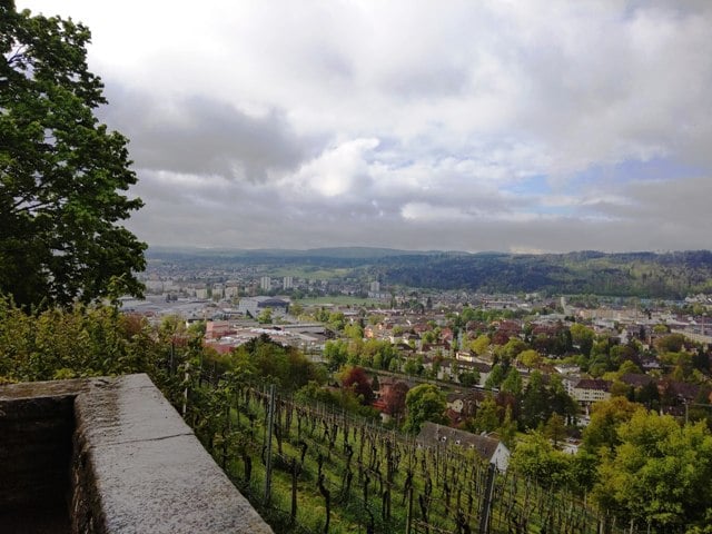 The promised terrace above the town