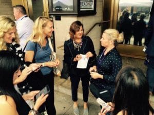 World Moms Network contributors talking with Stephanie Sinclair, Founder of Too Young to Wed, about her quest to end child marriage around the world.