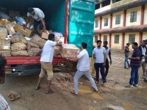 Sanitary Napkins Being Transported to Kerala